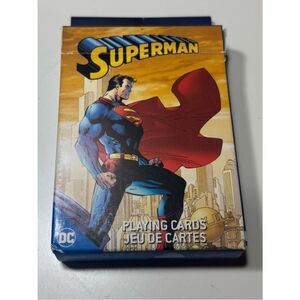 New DC Superman Playing Cards Deck in Blue, Red, Yellow